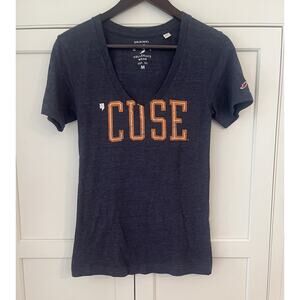Original League ‘ CUSE V- neck T-shirt women Sz. M blue